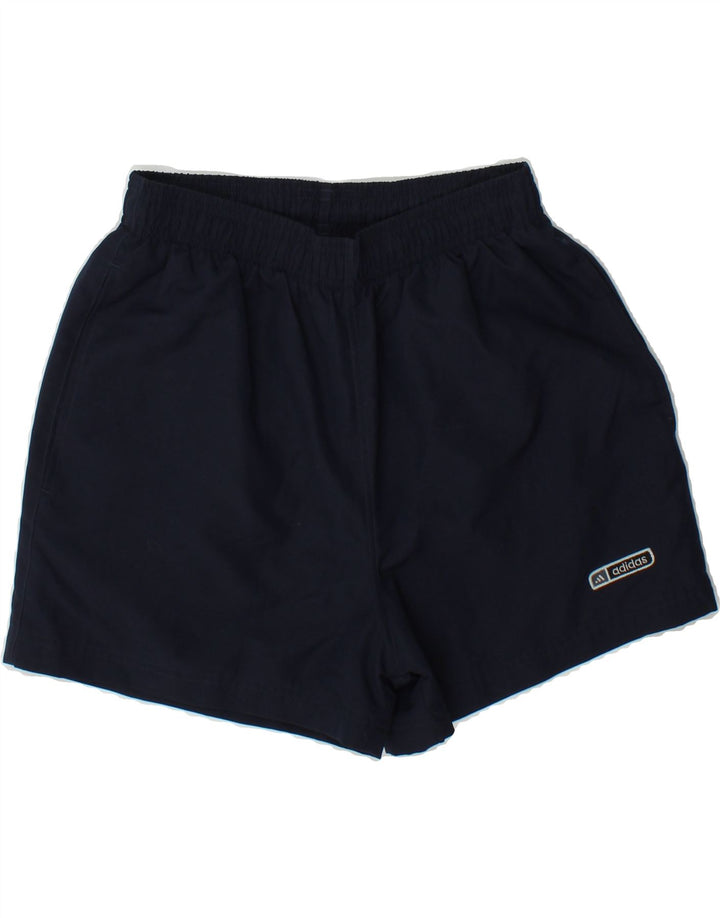 ADIDAS Mens Sport Shorts Small Navy Blue Polyester Vintage Adidas and Second-Hand Adidas from Messina Hembry 