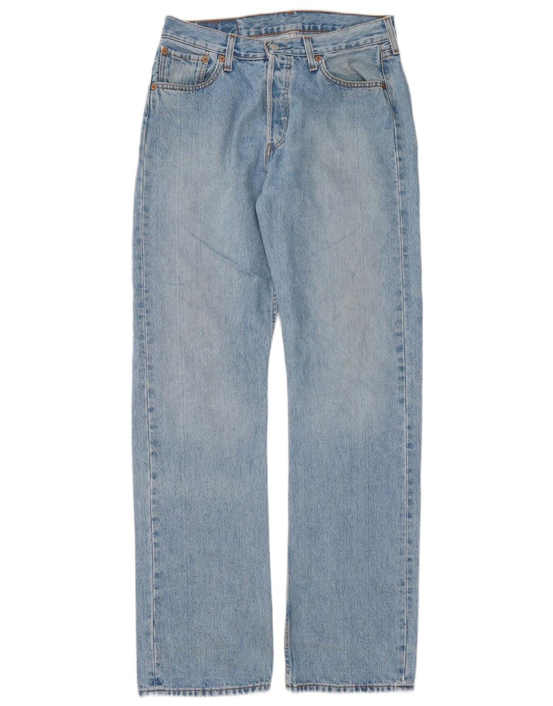 Levi's Herren 501 Straight Jeans W30 L34 Blaue Baumwolle