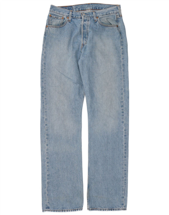 Levi's Herren 501 Straight Jeans W30 L34 Blaue Baumwolle