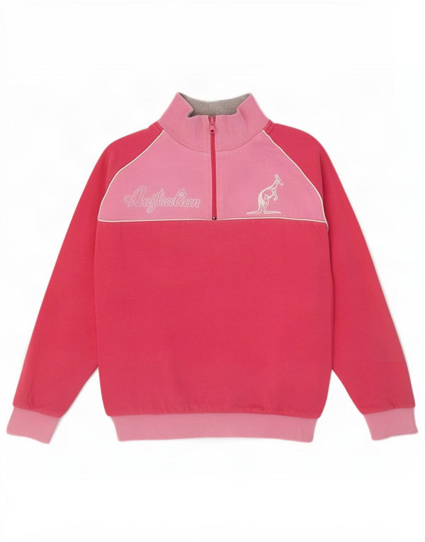 AUSTRALIAN L'ALPINA Womens Graphic Sweatshirt Jumper UK 14 Large Pink