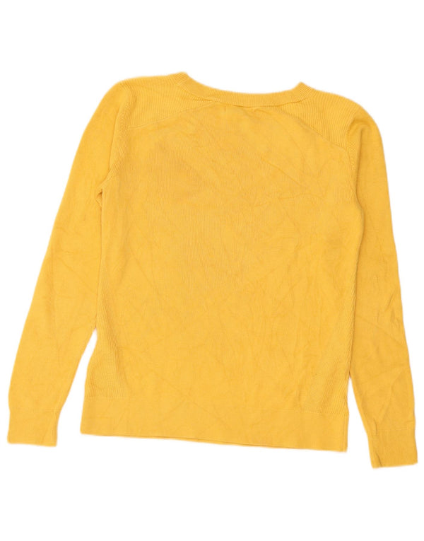 Nautica Damen-Pullover, übergroß, U-Boot-Ausschnitt, UK 6, XS, Gelb, Baumwolle