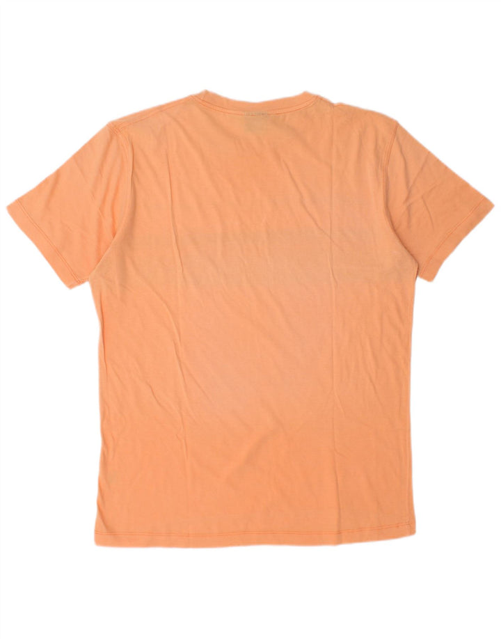 TRUSSARDI Herren T-Shirt Top Mittelorange Farbblock