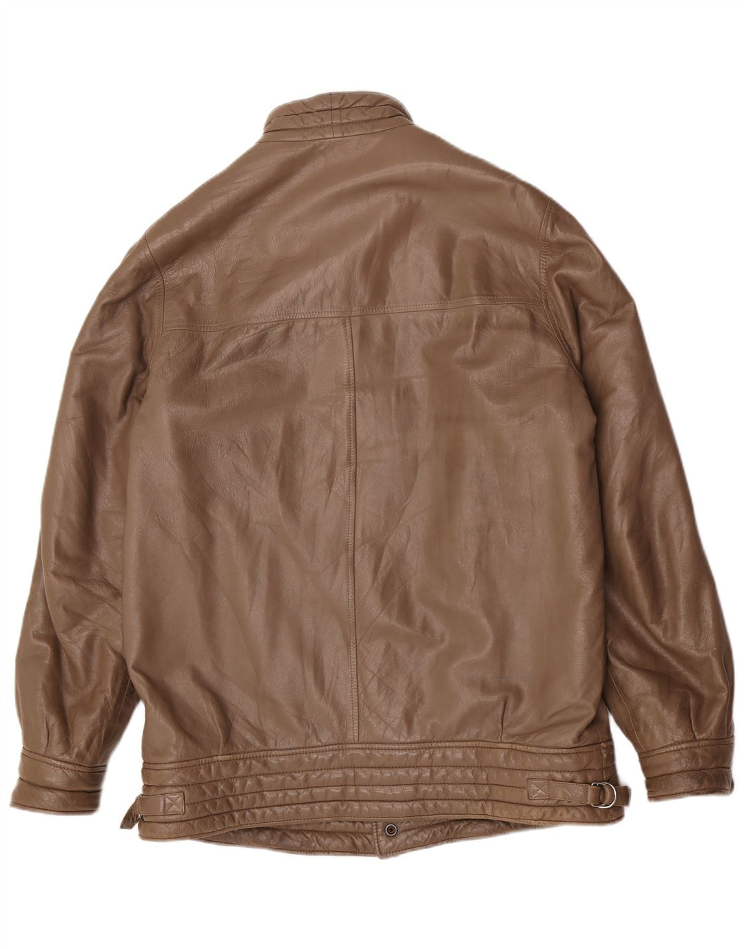 Camox Herren Bomber Lederjacke UK 38 Mittelbraun