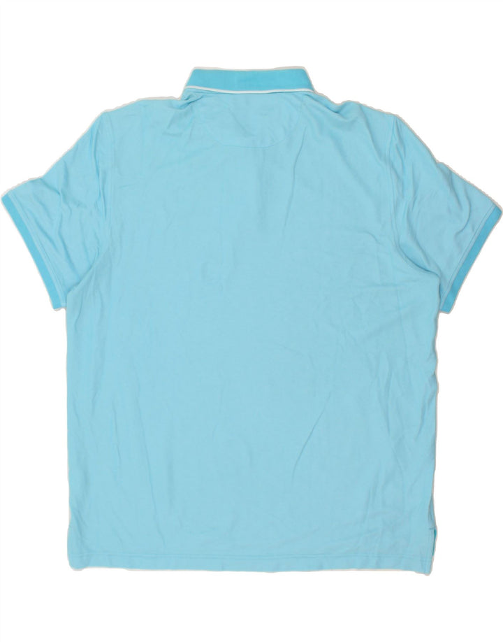 IZOD Mens Polo Shirt 2XL Blue Cotton Vintage Izod and Second-Hand Izod from Messina Hembry 