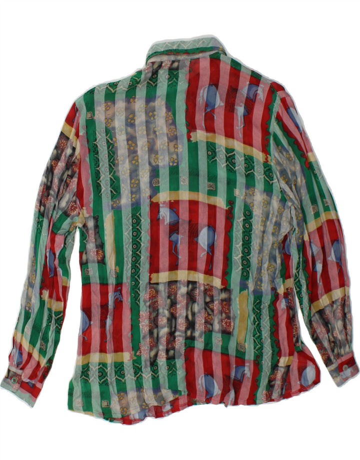 TENDENZA Womens Shirt EU 38 Medium Multicoloured Striped Vintage Tendenza and Second-Hand Tendenza from Messina Hembry 