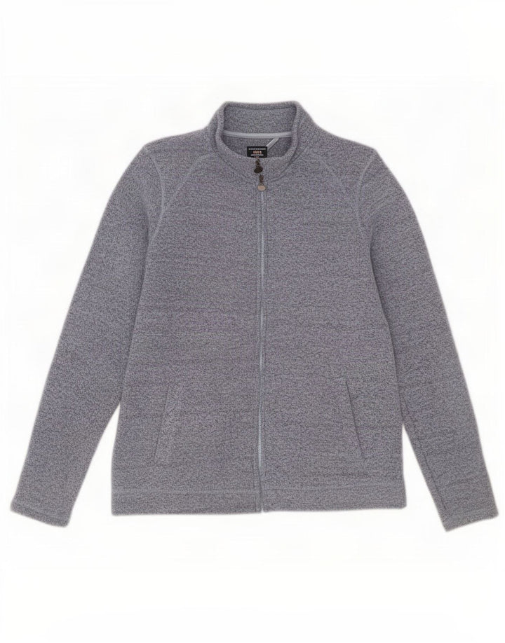 Weird Fish Damen-Trainingsanzug-Top-Jacke, UK 12, mittelblau geflecktes Polyester