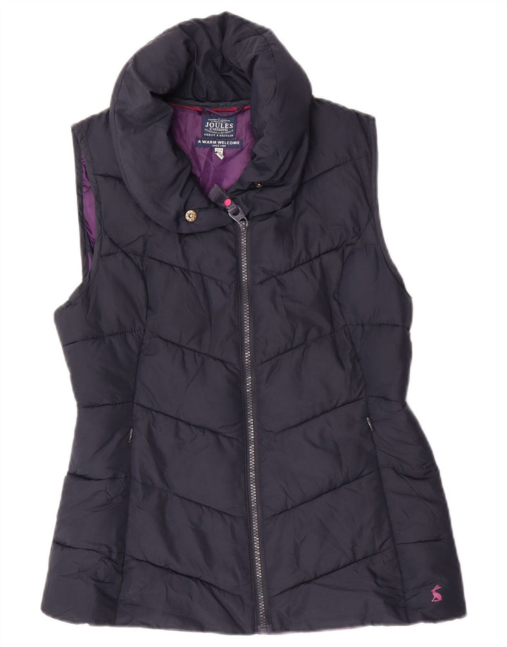 Joules Damen Wattierte Weste UK 10 Small Marineblau Polyester