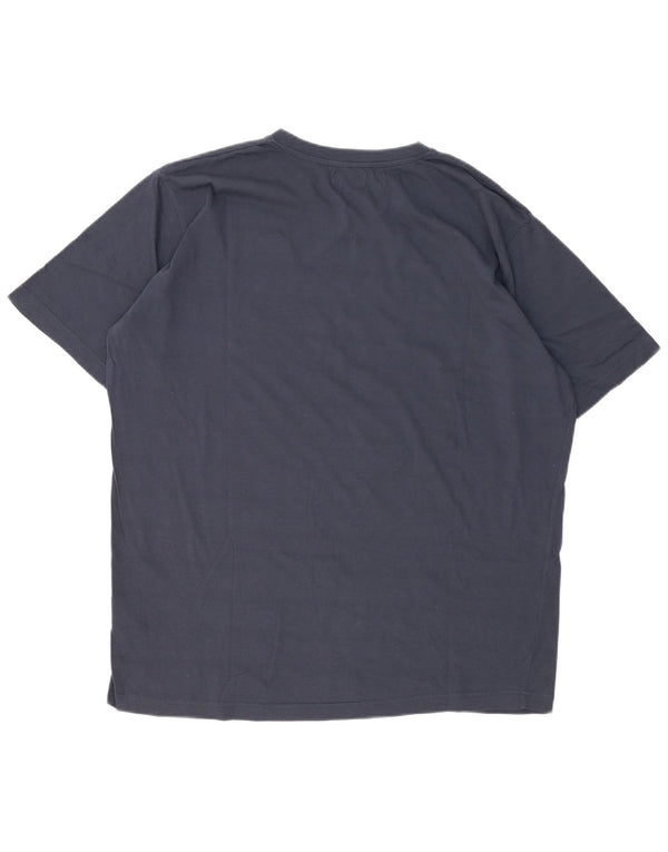 Kappa Herren T-Shirt Top 2XL Marineblau Baumwolle
