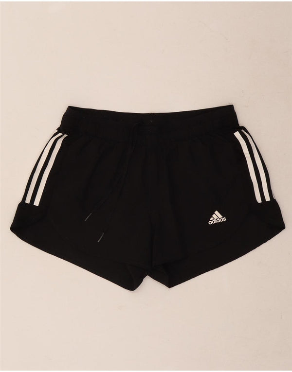 Adidas Damen Aeroready Sport Shorts UK 10 Small Schwarz Polyester