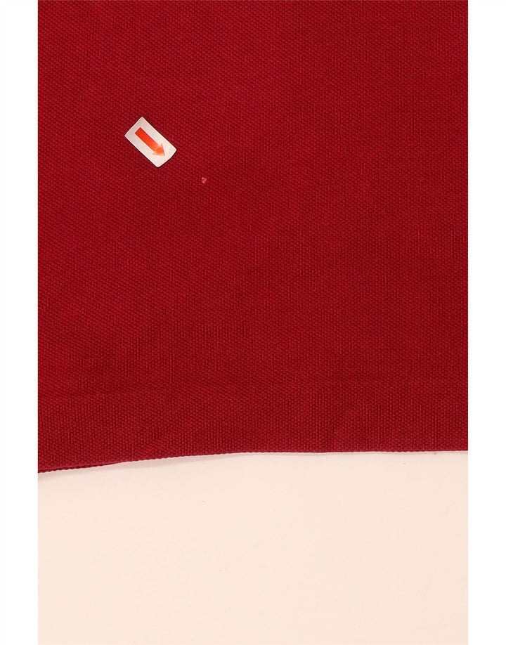 LACOSTE Mens Polo Shirt Size 4 Medium Red Cotton