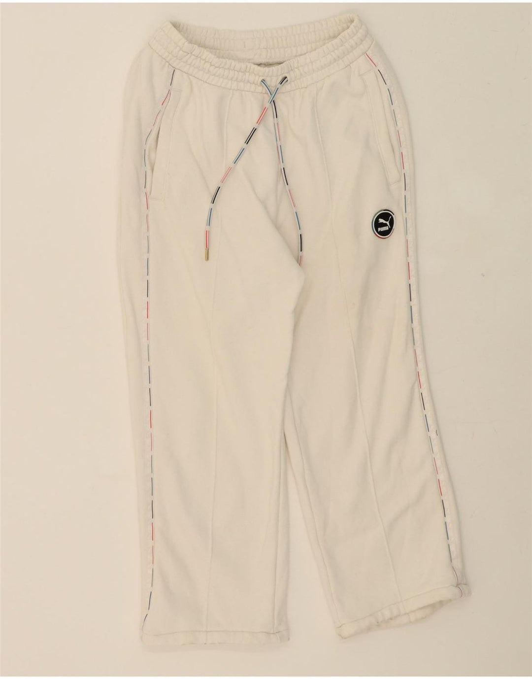 PUMA Womens Full Tracksuit UK 14 Medium Off White Cotton Vintage Puma and Second-Hand Puma from Messina Hembry 