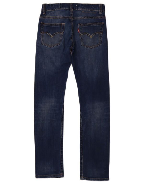LEVI'S Mädchen 510 Skinny Jeans 9–10 Jahre W26 L27 Blaue Baumwolle