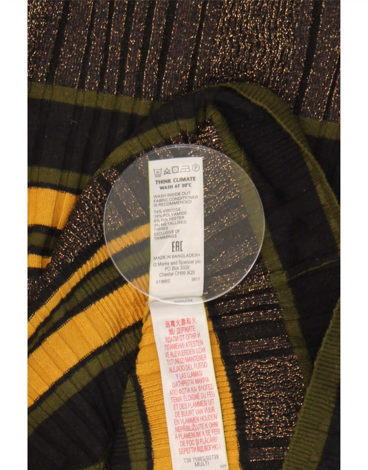 Marks & Spencer Damen-Pullover mit U-Boot-Ausschnitt, Gr. 42, Größe L, mehrfarbig