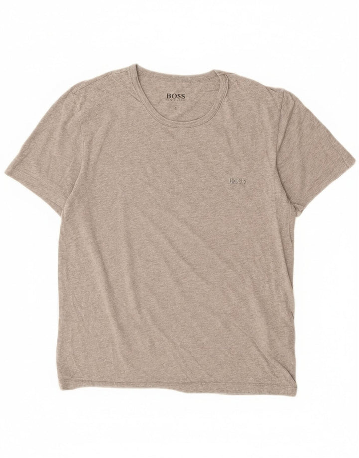 Hugo Boss Herren T-Shirt Top Small Grau Baumwolle