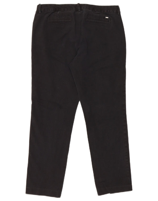 Tommy Hilfiger Damen Straight Chino Hose US 10 Large W32 L26 Schwarz