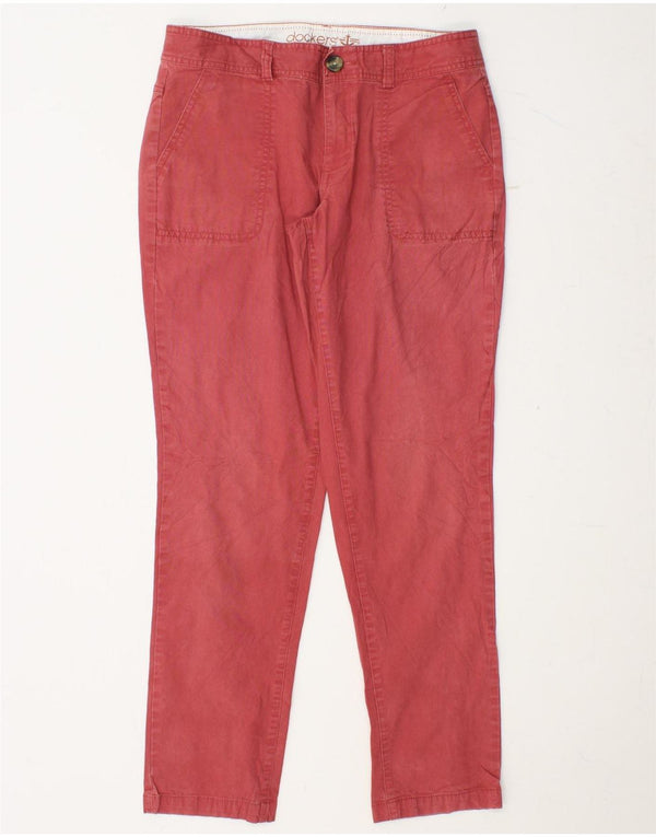 DOCKERS Damen Slim Chino-Hose US 6 Medium W30 L30 Rosa Baumwolle
