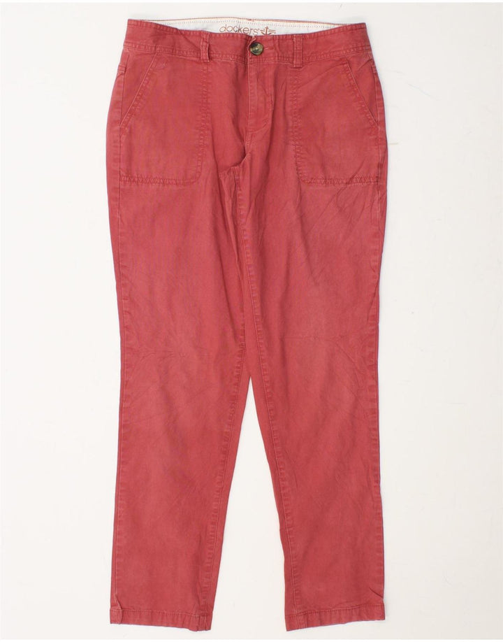 DOCKERS Damen Slim Chino-Hose US 6 Medium W30 L30 Rosa Baumwolle