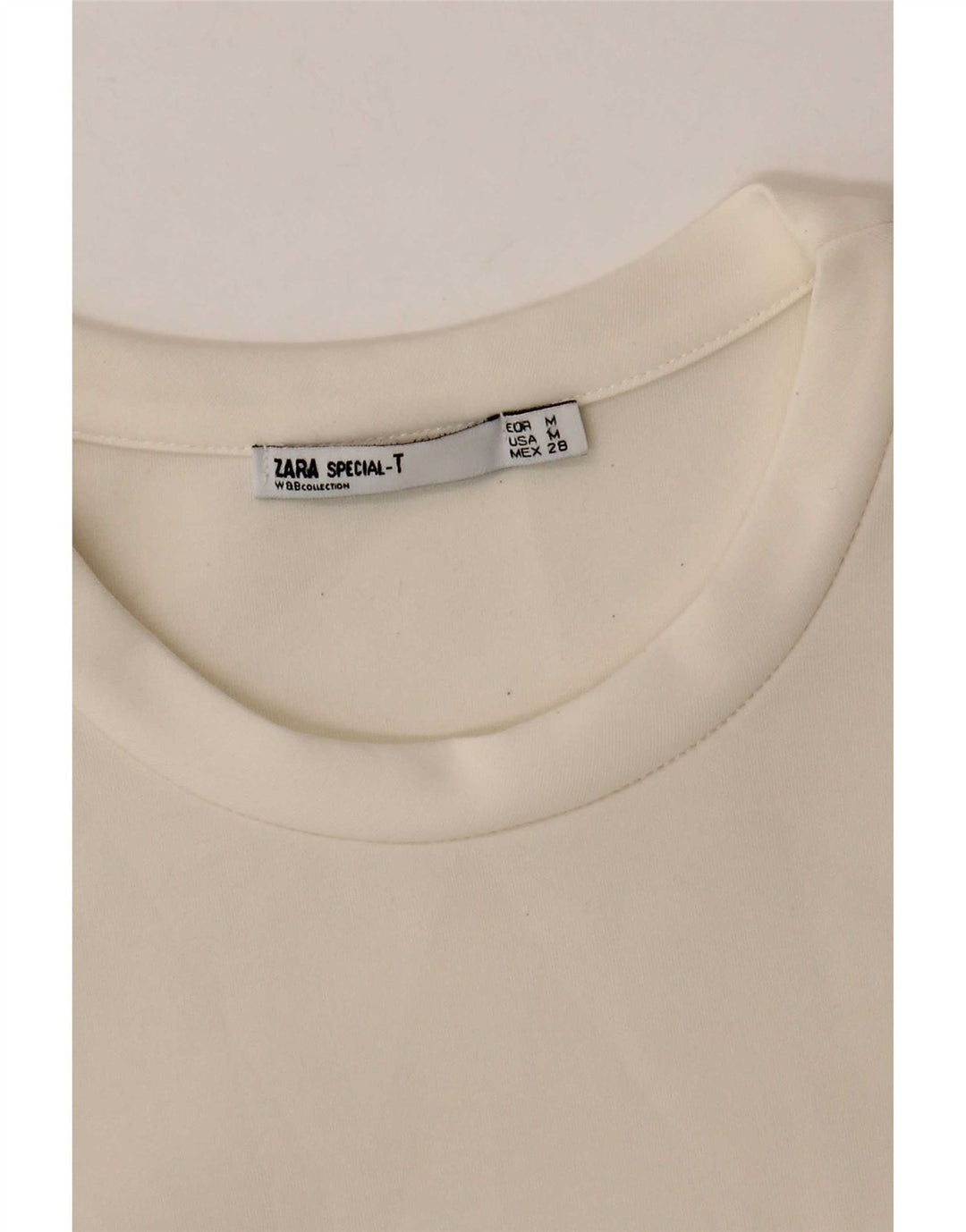 Zara Damen Sweatshirt-Pullover-Kleid UK 12 Medium Off White