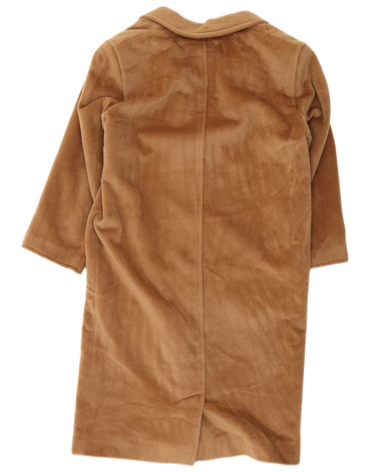 Piacenza Damen-Mantel mit 3/4-Ärmeln, UK 12, mittelbeige Wolle