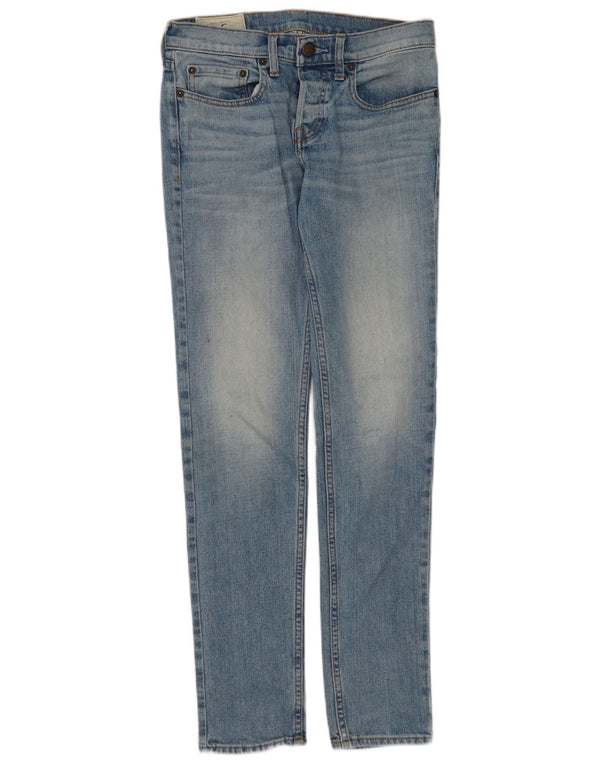 Hollister Damen Slim Jeans W28 L30 Blaue Baumwolle