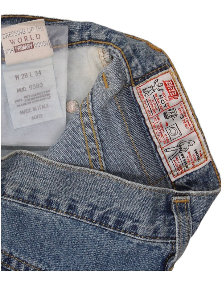 Rifle Damen Straight Jeans W28 L34 Blaue Baumwolle