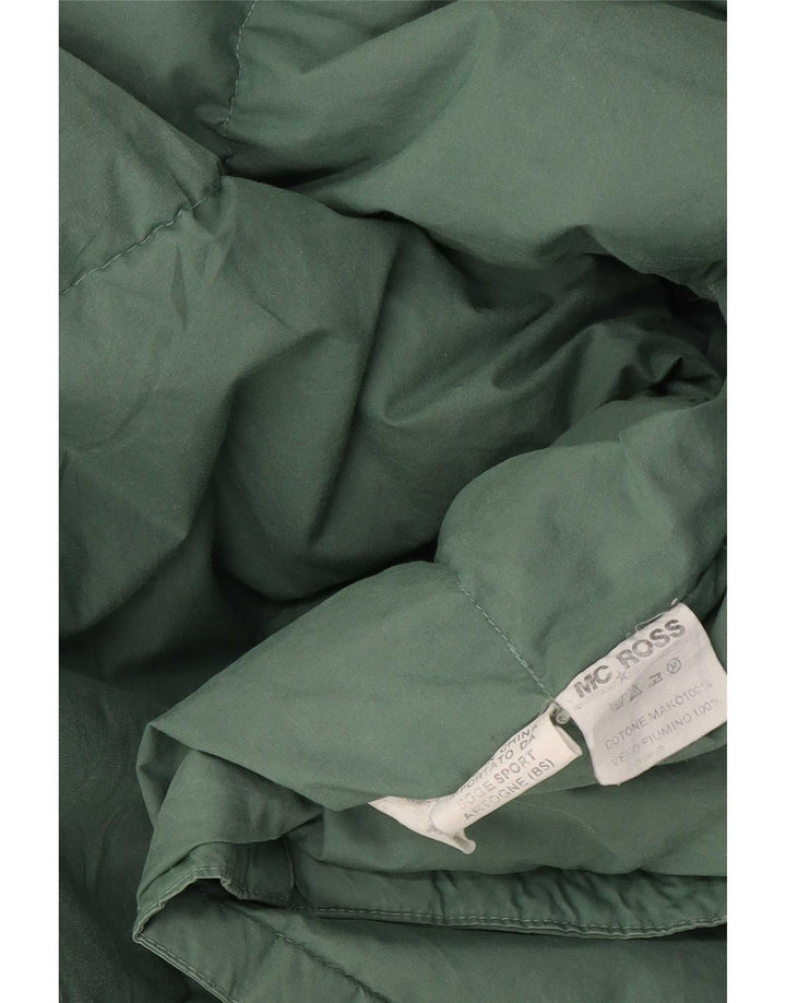 MC Ross Herren Wattierte Jacke UK 38 Mittelgrüne Baumwolle