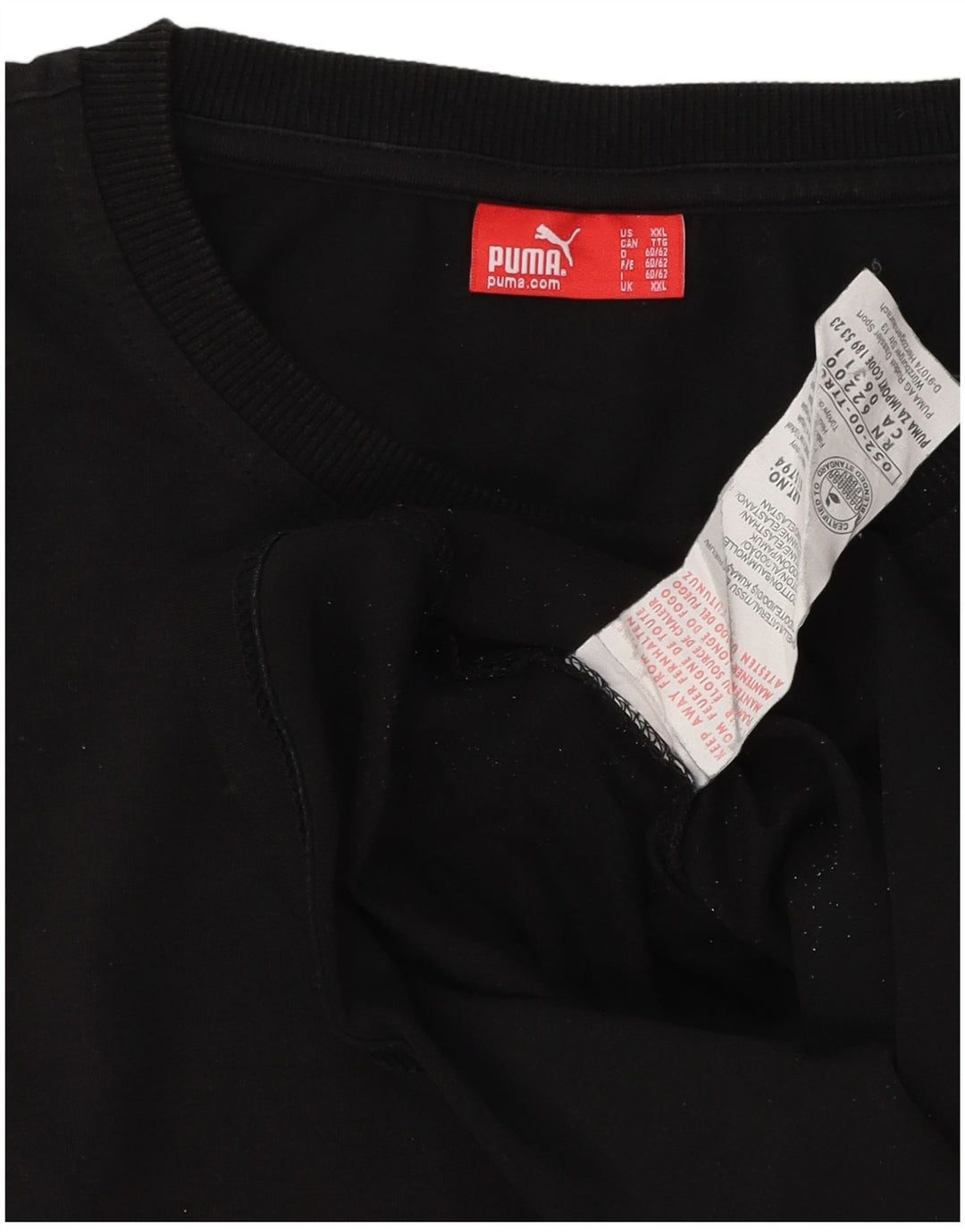 Puma Herren Weste Top 2XL Schwarz Baumwolle