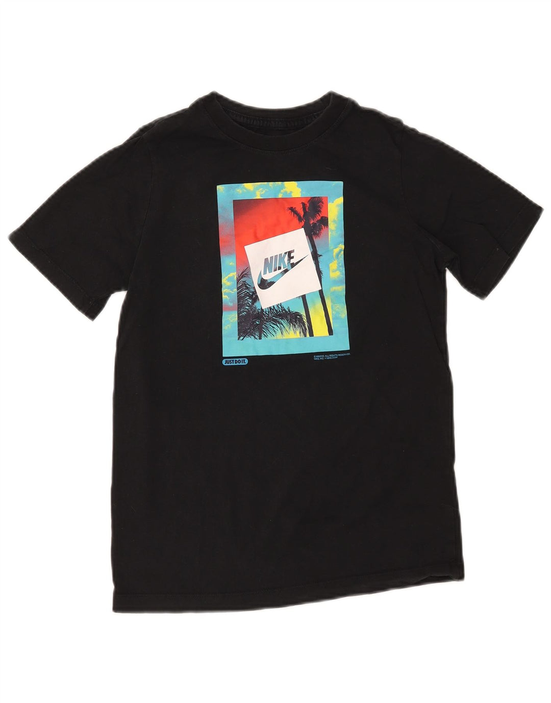 Nike T-Shirt mit Grafik für Jungen, 12–13 Jahre, Größe L, Schwarz, Baumwolle