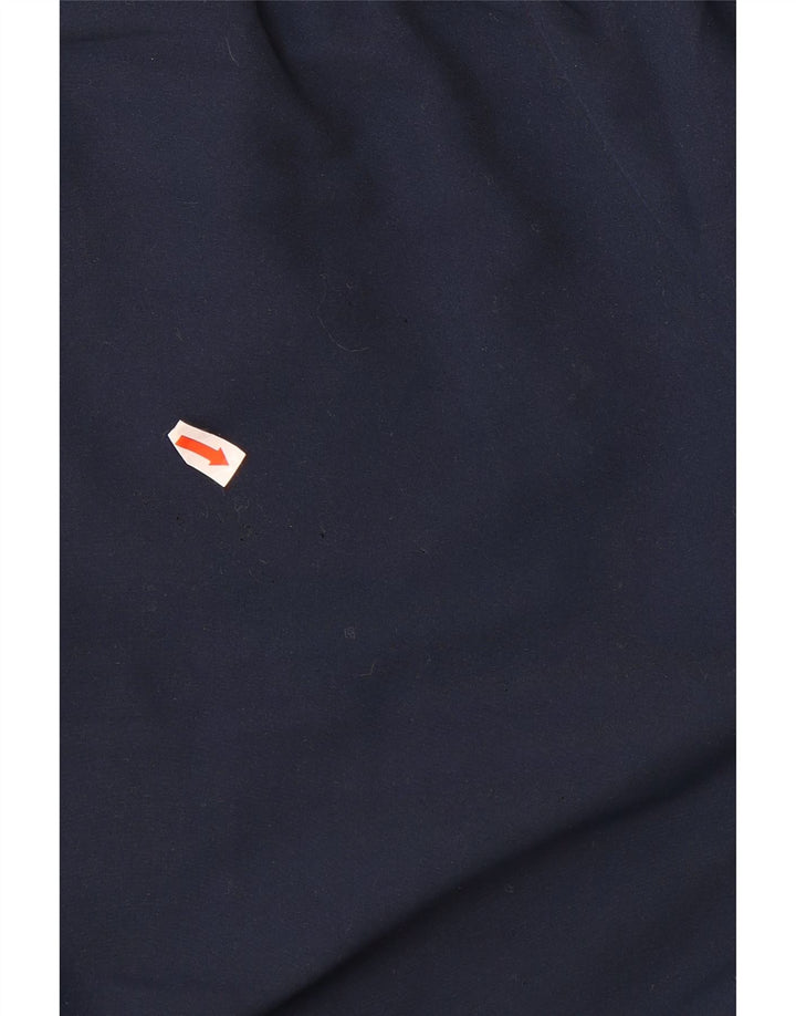 REEBOK Mens Graphic Tracksuit Trousers Large  Navy Blue Colourblock