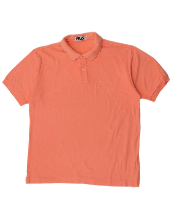 Fila Herren Poloshirt IT 48 Medium Orange Baumwolle