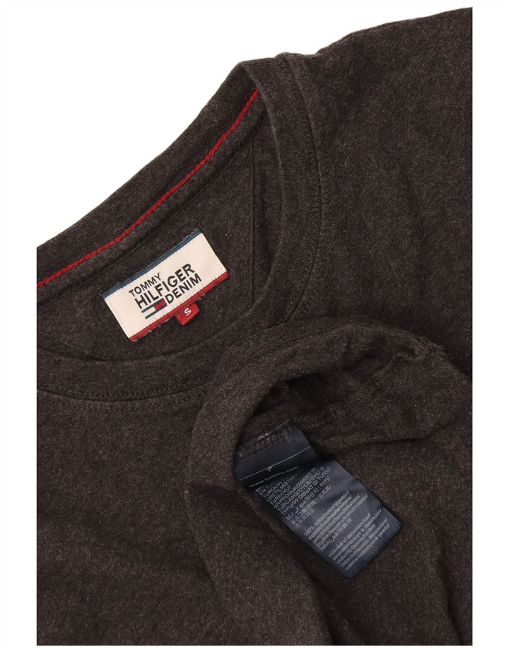 Tommy Hilfiger Herren T-Shirt Top Small Grau Baumwolle