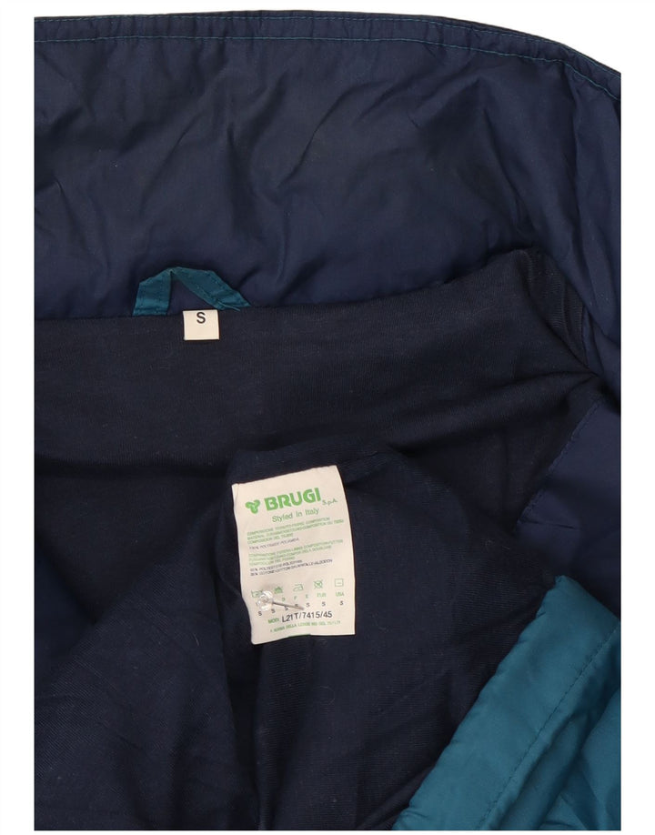 Brugi Herren-Trainingsanzug mit Kapuze, Jacke, Größe S, Marineblau, Farbblock