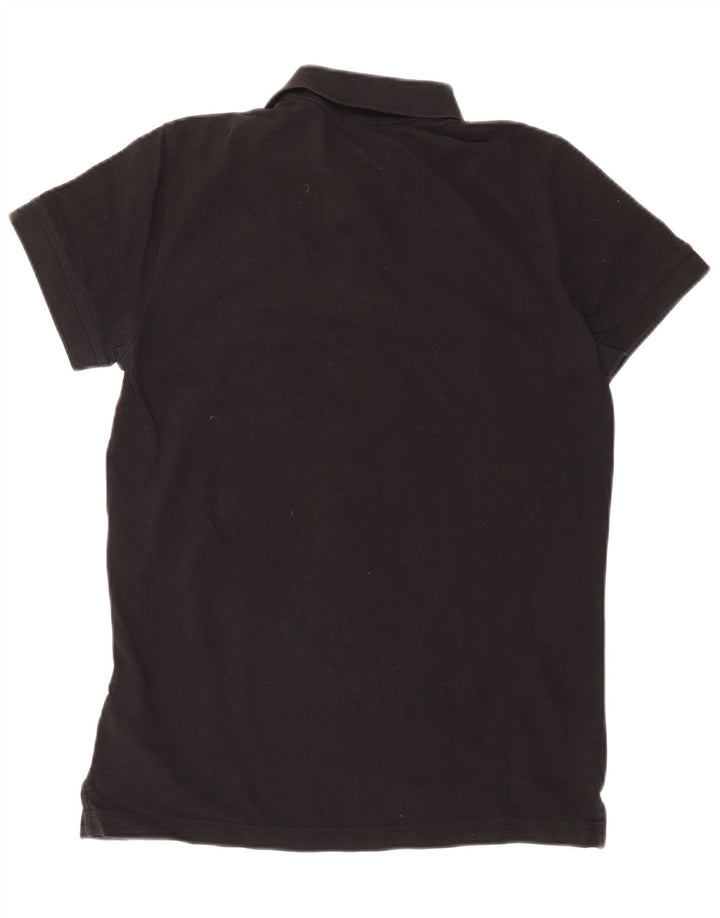 HUGO BOSS Herren-Poloshirt mit normaler Passform, mittelschwarze Baumwolle