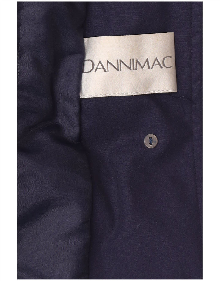 Dannimac Damenmantel UK 18 XL Marineblau Polyester Classic