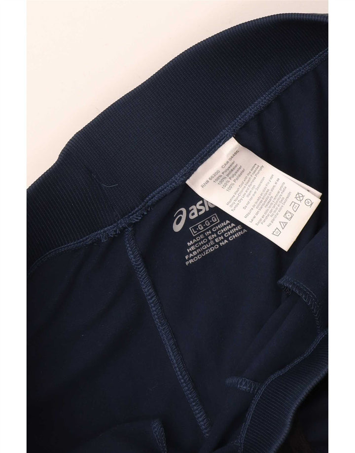 Asics Herren-Trainingshose, Jogginghose, groß, marineblau, Polyester