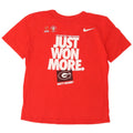 NIKE Womens Athletic Cut Graphic T-Shirt Top UK 16 Large Red