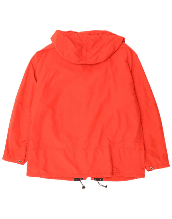 JET SET Herren-Windbreakerjacke mit Kapuze, UK 42, XL, Rot, Farbblock