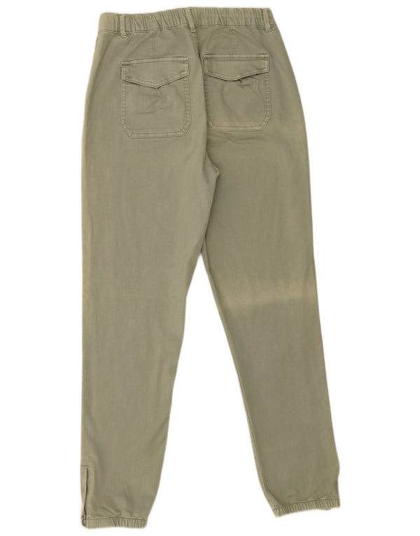 Marks & Spencer Damen-Freizeithose mit hoher Taille, UK 12, M, W32, L29, Grün