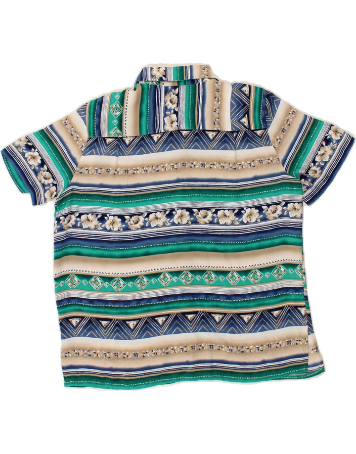 ALFRED DUNNER Womens Petite Short Sleeve Shirt US 12 Large Multicoloured Vintage Alfred Dunner and Second-Hand Alfred Dunner from Messina Hembry 