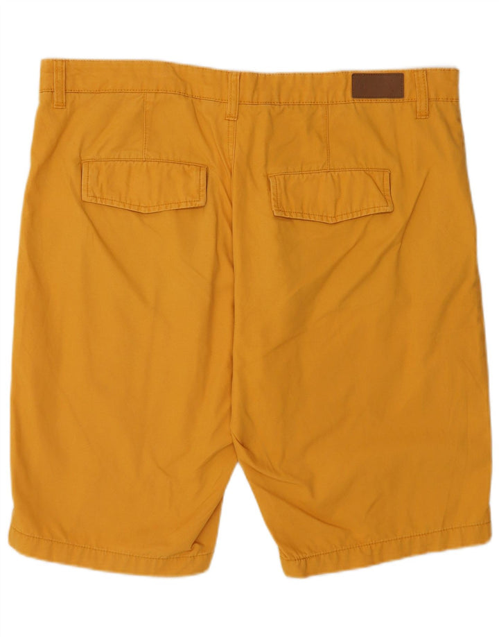 Dack's Herren-Chinoshorts mit normaler Passform, Größe 52, XL, W38, gelbe Baumwolle