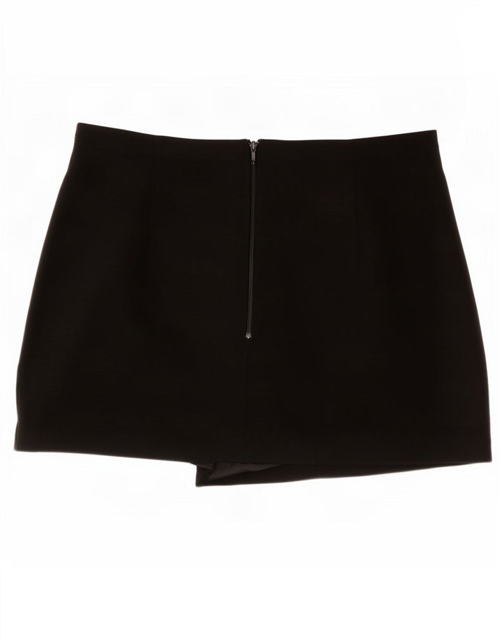 Zara Damen Skort Casual Shorts Large W30 Schwarz Polyester