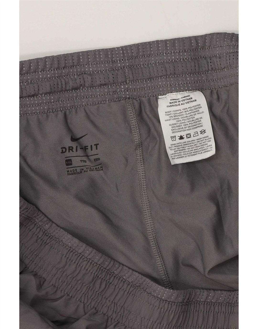 Nike Damen Dri Fit Sport Shorts UK 20 2XL Grau Polyester