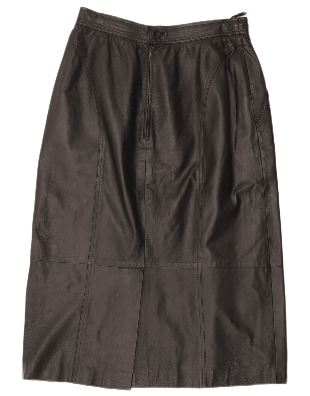 Vintage Damen Lederrock W28 Medium Schwarz
