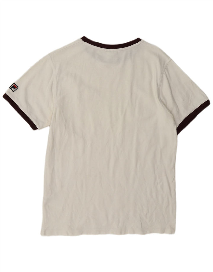 Fila Herren T-Shirt Top Große weiße Baumwolle