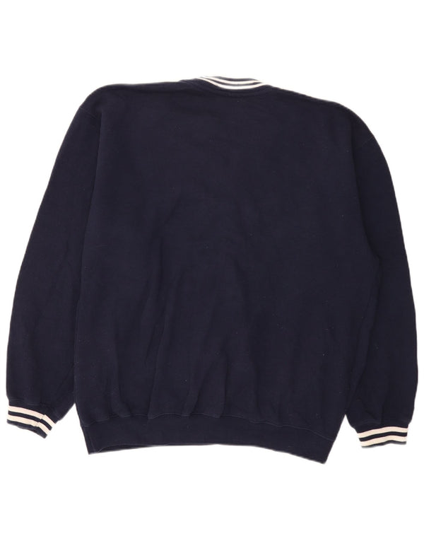 Reebok Herren Grafik-Sweatshirt-Pullover Mittelmarineblaues Polyester