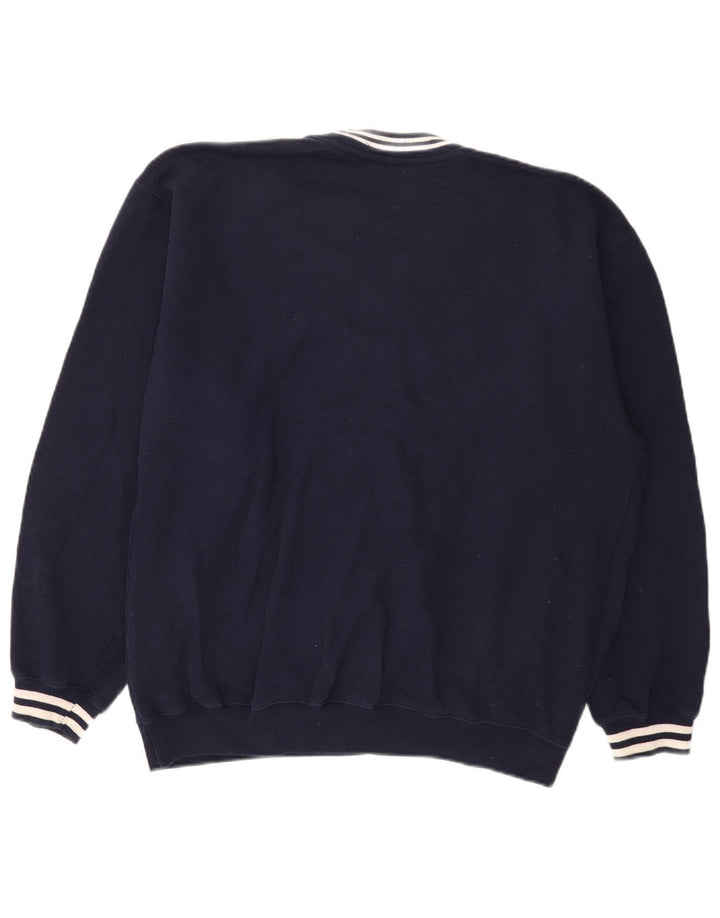 Reebok Herren Grafik-Sweatshirt-Pullover Mittelmarineblaues Polyester