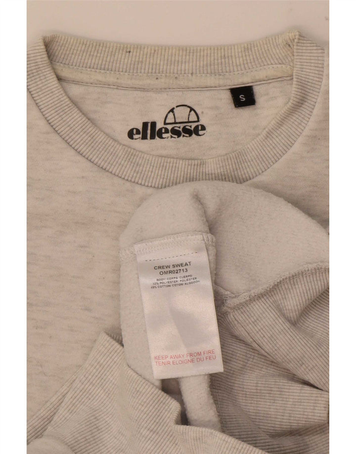 Ellesse Herren-Sweatshirt mit Grafik, klein, grau meliert, Polyester