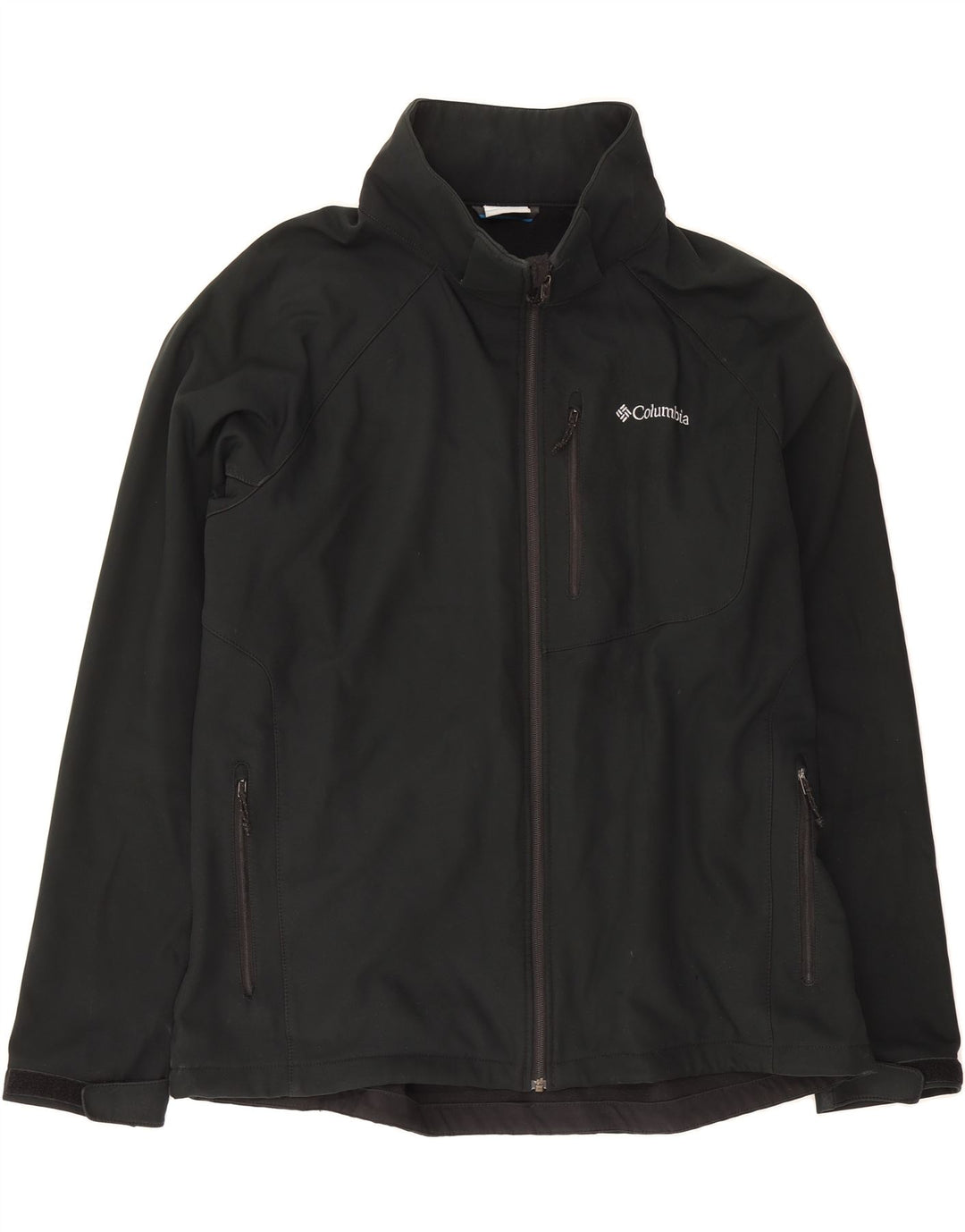 COLUMBIA Mens Windbreaker Jacket UK 44 2XL Black Polyester Vintage Columbia and Second-Hand Columbia from Messina Hembry 