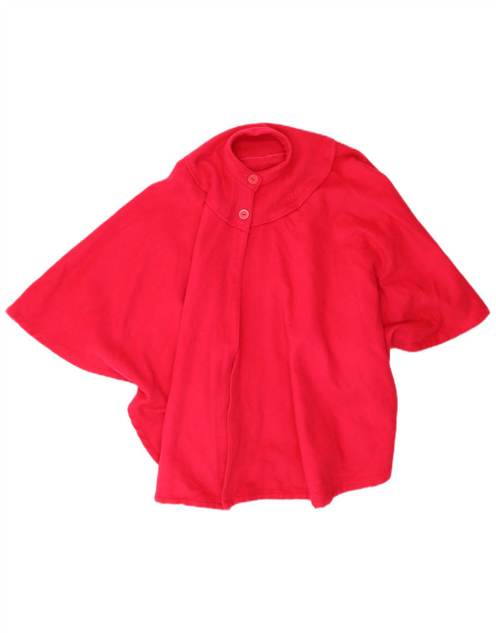Vintage Damen Poncho Mantel Einheitsgröße Rosa