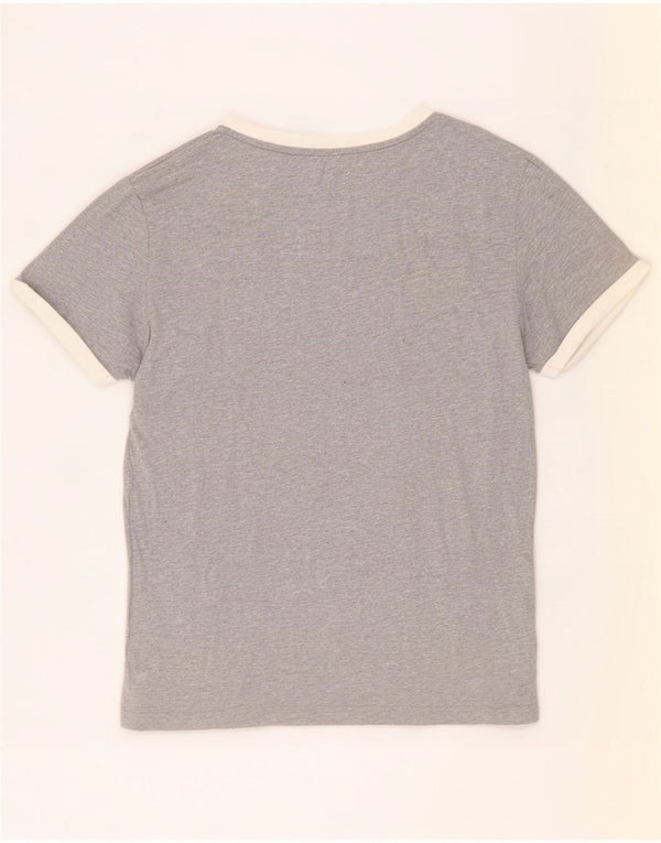 Tommy Hilfiger Herren-T-Shirt mit Grafik, Größe S, Grau, Colourblock-Baumwolle